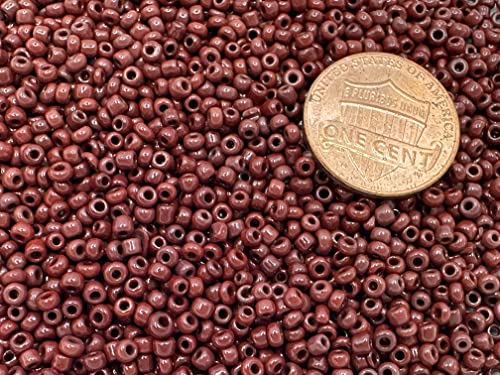 Seed Beads Size:11/0 50 gr / 1.76 oz (Brown Opaque) - color: Brown Opaque