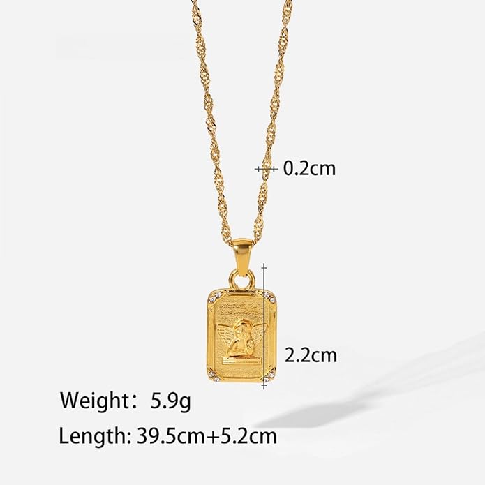 IBARA Women Gold Dianty Necklace Sun Crescent Moon Star Evil Eye Lock Lovely Heart Flower Butterfly Pearl Pendant Coin Necklaces 18K Gold CZ Diamond Filled Chain Boho Beach Simple Handmade Jewelry