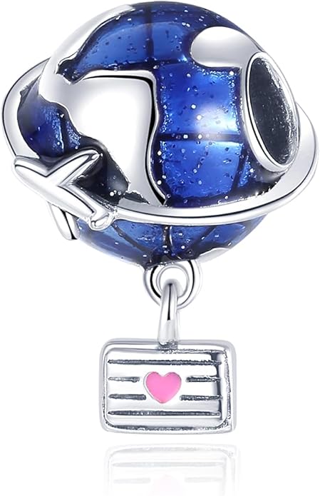 MULA 925 Sterling Silver Charms for Bracelets and Necklaces Airplane Passport Dangle Pendants Beads Butterfly Dragonfly Charms Jewelry Charm for Women