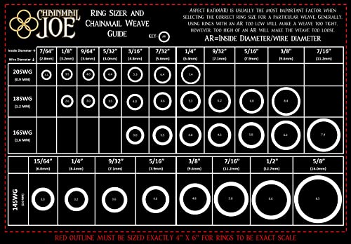 1/2 Pound Bright Aluminum Chainmail Jump Rings 18G 3/16" ID (4000+ Rings) - size: 18SWG 3/16" ID