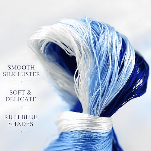 Natural 100% Silk Thread, Handmade Embroidery Thread Silk Floss 14 Colors 110m Each (70) - color: 70