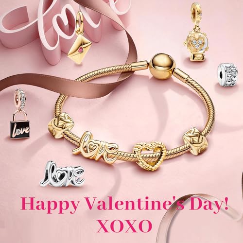 S925 Bead Dangle Charms for Bracelets Necklaces, Compatible with Pandora - style: Cross Charm 14K Gold Plated