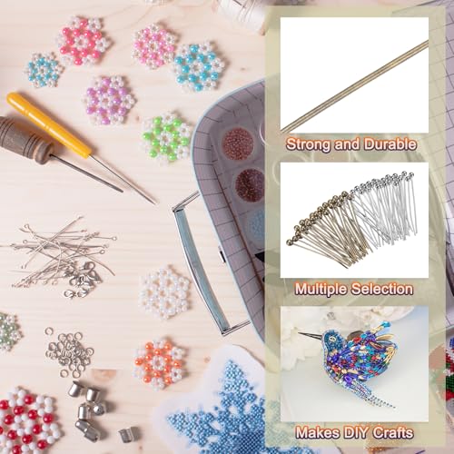 MECCANIXITY 200Pcs Plated Ball Head Pins Jewelry Making 24 Gauge 20mm Wire Head Pins Brass Ball Head Pins End Head Pins for DIY Craft Necklaces Bracelets Earrings, Bronze and Silver - color: Bronze and Silver, size: 20mm