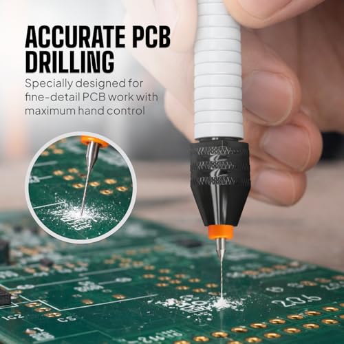 Micro Drill Bits Set with Pin Vise | Small Hand Drill - Pin Vise Hand Drill Manual, PCB Mini Bits for Resin Beads Polymer Clay | DYI Jewelry Making, set - style: Professional
