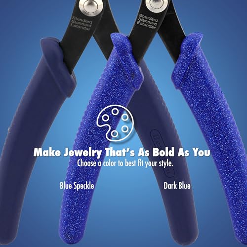 Beadalon Crimp Tool Mighty - Fits Crimp Beads #2-3, Crimp Tubes #4, Blue Speckle, 5.25 in / 13.3 cm - color: Blue Speckle, size: Mighty