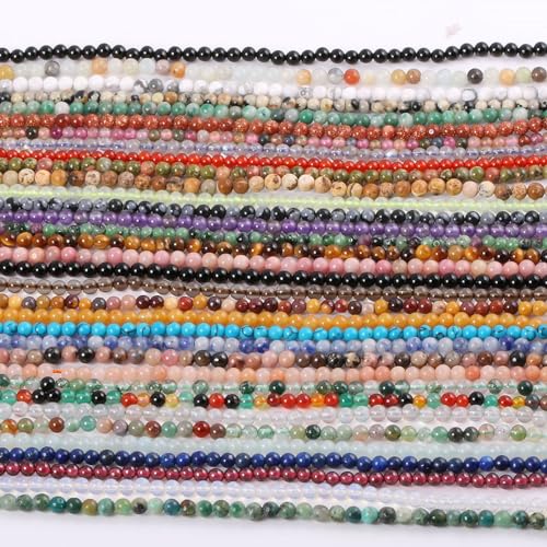 155pcs 2mm Natural Egg Yolk Stone Loose Round Beads Gemstone Smooth Samll Spacer Beads for jewerly Making Bracelet Necklace - color: Egg Yolk Stone, size: 2 mm