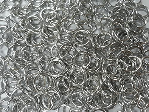 1 Pound Bright Aluminum Chainmail Jump Rings 14G 7/16" ID (1300+ Rings) - size: 14SWG 7/16" ID