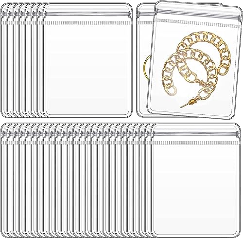 GSXRB Small PVC Jewelry Bags - Pouch Packaging for Rings & Earrings (100PCS, 2.36 * 3.15IN) - size: 2.36*3.15 IN