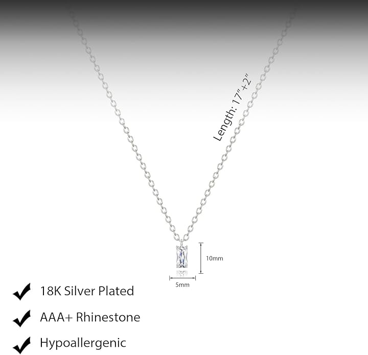 Diamond Pendant Necklace for Women, Dainty Gold Necklace 18k Gold Plated Paperclip Choker Necklaces Cute Open Oval Necklaces Simple Gold Necklace Jewelry Gifts for Women Trendy
