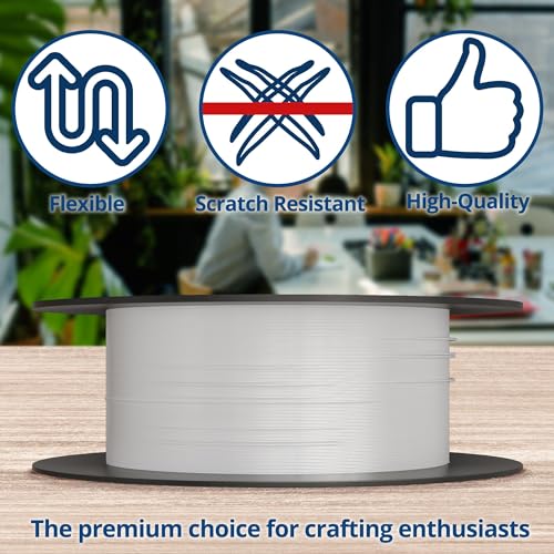 Soft Flex 49 Strand Beading Wire - Medium 0.19 Diameter - 100 Feet Nylon Design Wire - style: White Quartz