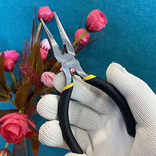 BOOSDEN 5" Needle Nose Pliers, Mini, Jewelry Making, Electronics Repair - size: 5" (1 Pack)