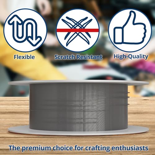 Soft Flex Econoflex Hobby Beading Wire - Flexible Stainless Steel Wire for Crafting - 7 Strand 0.19 30 Ft - style: Steel Grey