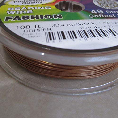 Accuflex Beading Wire Copper .019 Inch 49 Strand 100 Feet