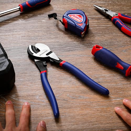 WORKPRO 9-1/4 inch High Leverage Cable Cutter, Heavy Duty Wire Cutter for Aluminum, Copper, Wire, and Communications Cable