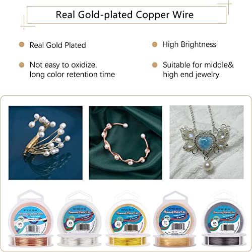 BENECREAT 22 Gauge Antique Bronze Jewelry Wire (66 Feet / 22 Yards), Tarnish Resistant Copper Wire for DIY Bracelets, Rings, Pendants, Handmade Jewelry Supplies - color: Antique Bronze, size: 22-Gauge(66-Feet/22-Yard)