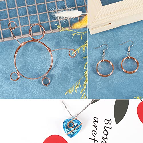 18 Gauge Aluminum Wire - 165ft 1mm Bendable Craft Wire for Jewelry, Sculpting, Modelling & More (Copper) - color: Copper