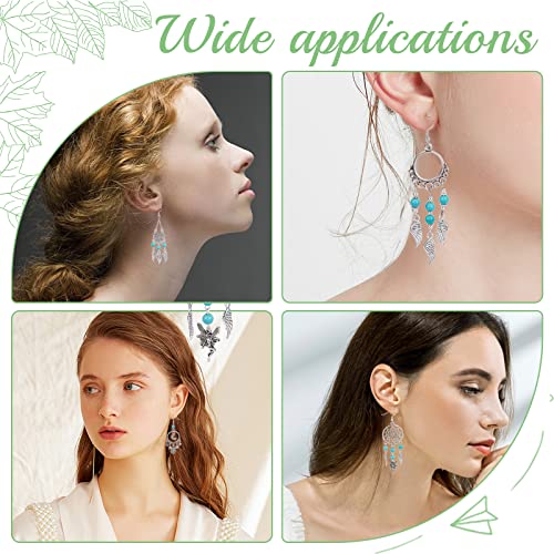 SUNNYCLUE 1 Box DIY 10 Pairs Angel Fairy Charm Boho Style Chandelier Charms Earring Making Kit Feather Star Dream Catcher Pendants for Jewelry Making Kits Adult Women DIY Craft Beginner Supplies - color: Chandelier Bohemian Style E