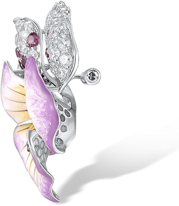 Santuzza 925 Sterling Silver Enamel Brooch Pin for Women