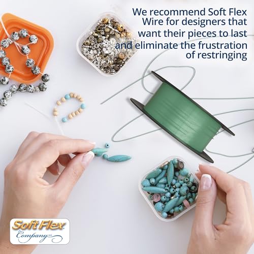 Soft Flex 49 Strand Beading Wire - Medium 0.19 Diameter - 100 Feet Nylon Design Wire - style: Fluorite