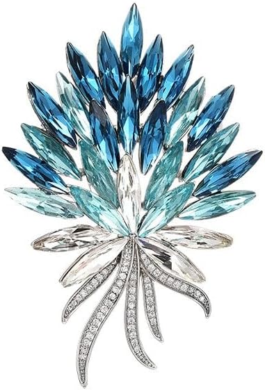Rhinestone Brooch for Women Rhinestone Brooches Pins Crystal Lapel Pin Jewelry Christmas Valentine's Day Gift for Wife Girlfriend