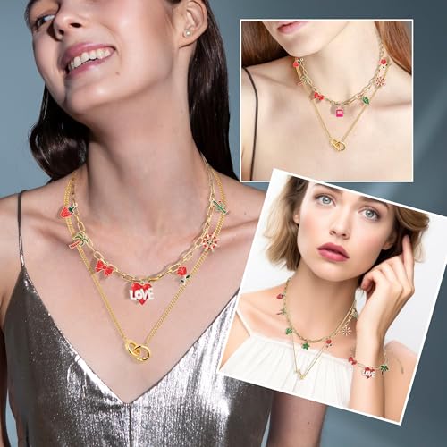 16 Pack 4mm 18K Gold Plated Paperclip Charm Necklace Chains Bulk for Jewelry Making 18Inch 18K Gold Plated and Stainless Steel Necklace Chain with 2 Inch Extension Chain for Women - color: 16 PCS 18K Gold+Silver