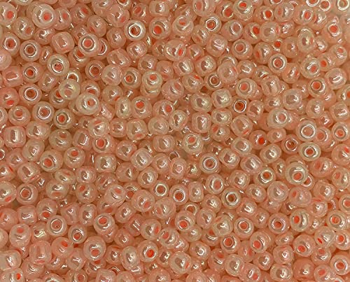 Seed Beads Size:11/0 50 gr / 1.76 oz (Pearl Peach) - color: Pearl Peach