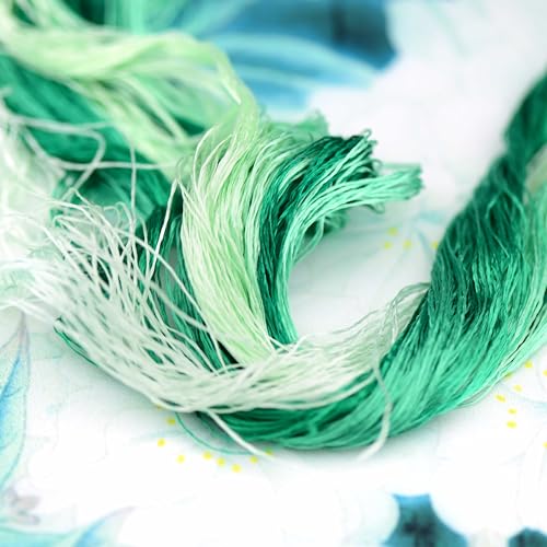 Mulberry Silk Floss Embroidery Thread Floss-Cross Stitch Threads China Silk Woven Jewelry Threads DIY Sewing Kits (16) - color: 16