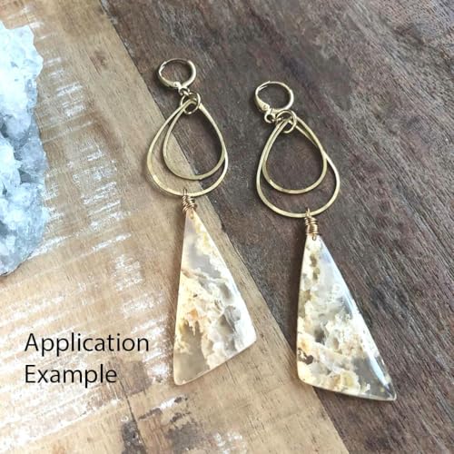 Adabele 50pcs Silver Teardrop Beading Hoop Link Jewelry Findings 16mm Long Geometric Connector Open Back Bezel Frame for DIY Craft Jewelry Making CF70-1 - size: Teardrop Shape (0.63 Inch)