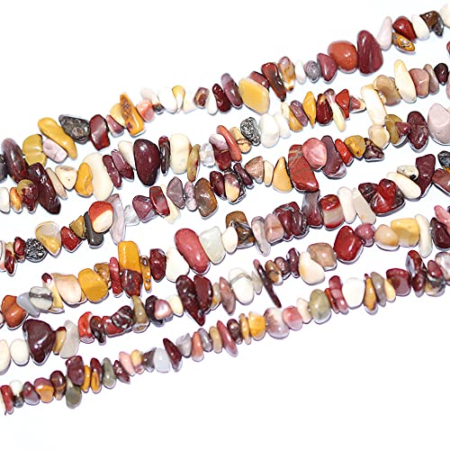7-8mm Natural Mookaite Gemstone Chips Loose Beads Semi Precious for Jewelry Making DIY Handmade Craft Supplies 1 Strand per Bag Approxi 34" - color: Mookaite Chips