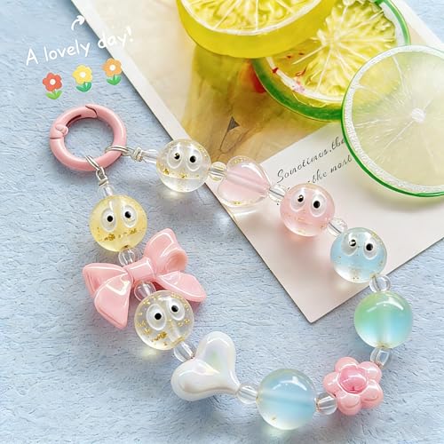20Pcs 16mm Luminous Eye Focal Round Beads for Pens Eye Fancy Space Beads for DIY Craft Beadable Pens Keychain Bracelet Necklace Earrings Jewelry Making - color: Eye