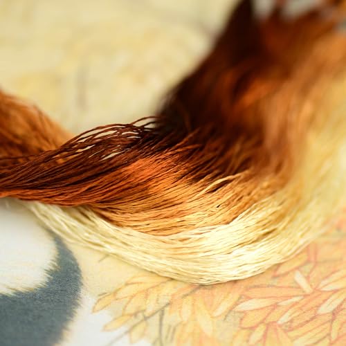 Mulberry Silk Floss Embroidery Thread Floss-Cross Stitch Threads China Silk Woven Jewelry Threads DIY Sewing Kits (46) - color: 46