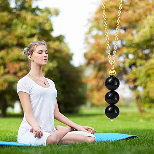 SmileBelle Crystal Necklace, Jade Necklace for Women as Anniversary Birthday Mothers Day Gifts for Women 14k Gold Black Tourmaline as Birthstone Jewelry for Girls Dainty Crystal Jewelry - color: Black Tourmaline