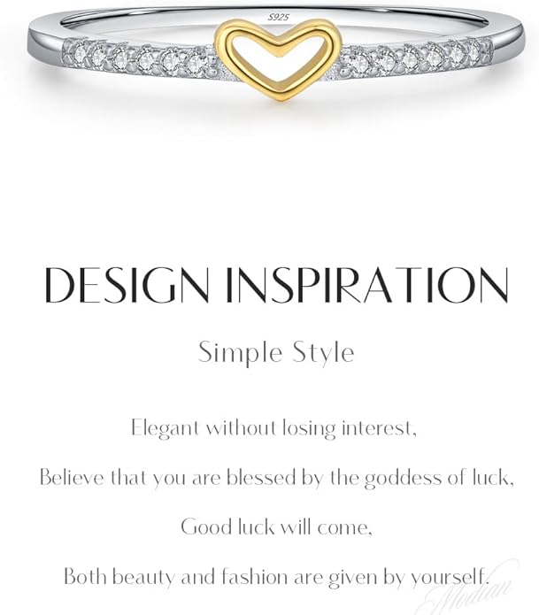 S925 Sterling Silver Infinity & Heart Pavé Ring for Women – Minimalist Twist Design, Everyday Stackable CZ Band, Casual Chic Jewelry
