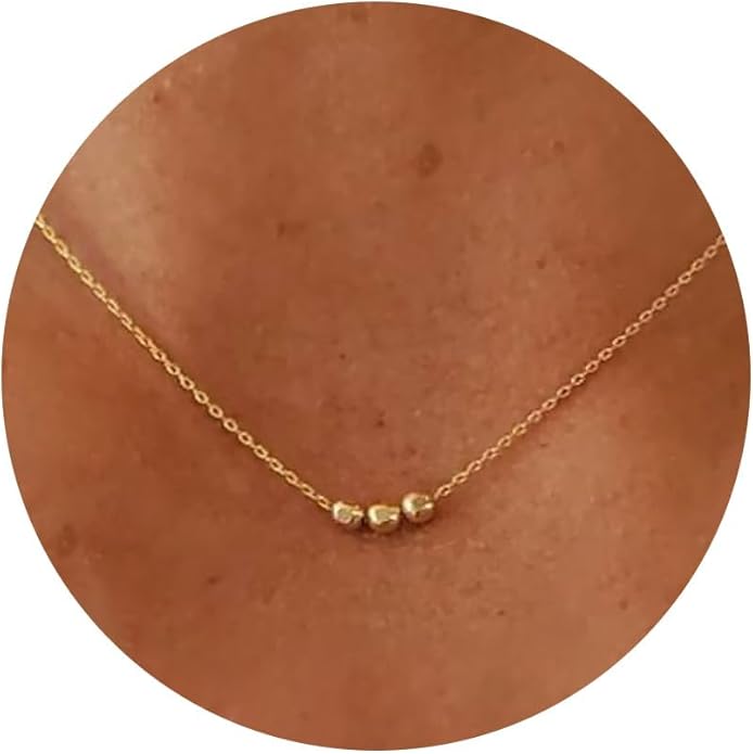 14K Gold Plated Dainty Pendant Butterfly Bead Boot Bee Baseball Flower Compass Airplane Heart Hummingbird Tree Necklace Simple Jewelry Gift for Women