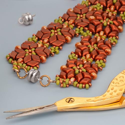 The Beadsmith Silver-Plated Clasps – Brass Jewelry Findings, 6 x 4.5 mm, 36 Set - color: Silver