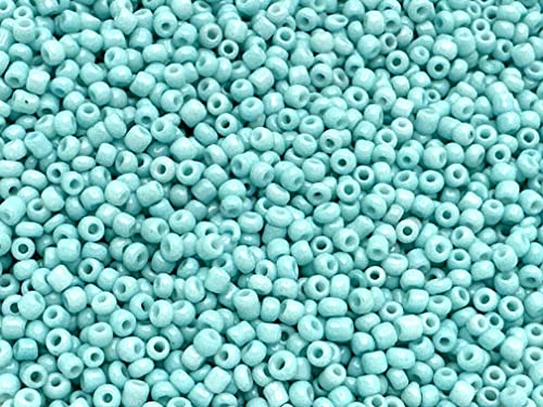 Seed Beads Size:11/0 50 gr / 1.76 oz (Baby Blue Opaque) - color: Baby Blue Opaque