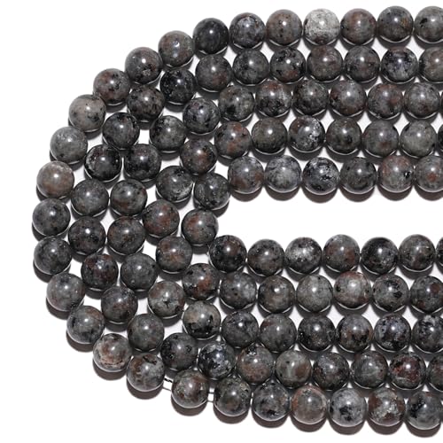 6mm Natural Flame Yooperlite Gemstone Beads Polished Round Smooth Stone Beads for Bracelets Jewelry Making 15inch Loose Beads - color: Flame Yooperlite Stone, size: 6mm