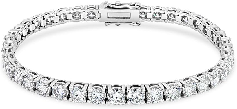 1.0-10 Carats Lab Grown Diamond Tennis Bracelet in 14K Gold, F Color & VS Clarity, Classic Diamond Bracelets for Women, part of our Premium Jewelry Signature Collection.