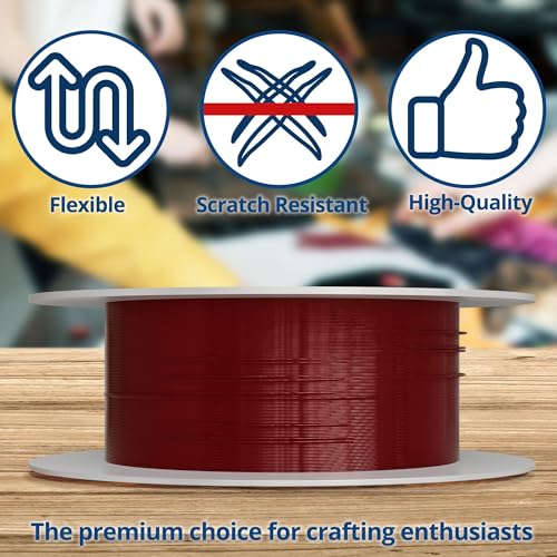 Soft Flex Econoflex Hobby Beading Wire - Flexible Stainless Steel Wire for Crafting - 7 Strand 0.19 30 Ft - style: Cinnamon Red