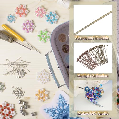 MECCANIXITY 200Pcs Plated Ball Head Pins Jewelry Making 24 Gauge 25mm Wire Head Pins for DIY Craft Necklaces Bracelets Earrings, Bronze and Purple Bronze - color: Bronze and Purple Bronze, size: 25mm