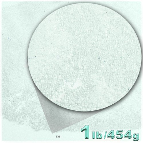 The Crafts Outlet 1lb = 454g Plastic Microbeads Nohole 0.6mm Transparent Clear
