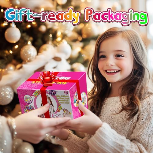 FUNZBO 520+ Snap Pop Beads - Jewelry Making Kit, Arts and Crafts for Kids Ages 4-8, Toys for 3 4 5 6 Years Old Girls Birthday Gifts Ideas, Bracelet Necklace Ring Set for Little Girls - size: Medium