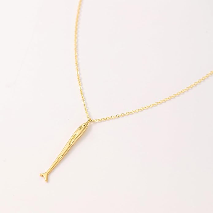 14K Gold Plated Dainty Pendant Butterfly Bead Boot Bee Baseball Flower Compass Airplane Heart Hummingbird Tree Necklace Simple Jewelry Gift for Women