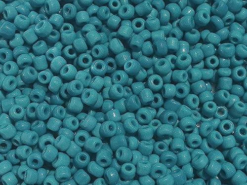Seed Beads Size:11/0 50 gr / 1.76 oz (Green Aqua Opaque) - color: Green Aqua Opaque