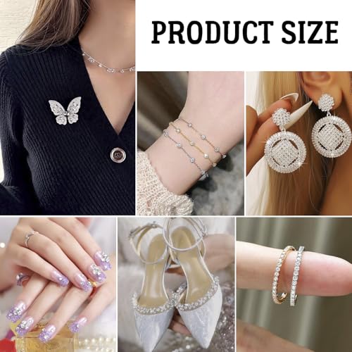 Fashewelry 1000Pcs Crystal Clear Cubic Zirconia Faceted Rhinestone Cabochons 1mm Mini Pointed Back Diamante Gems Beads No Hole for Nail Art Craft Replacing Jewelry - color: Clear, size: 1mm-zirconia