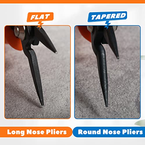 Mini Round Nose Pliers with Smooth Jaws - 5-Inch Jewelry Making Precision Pliers - style: Round Nose Pliers