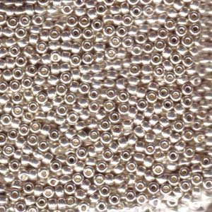 Metallic Miyuki Seed Bead Mix, Size 8/0, Galvanized Silver, Galvanized Gold and Black Opaque
