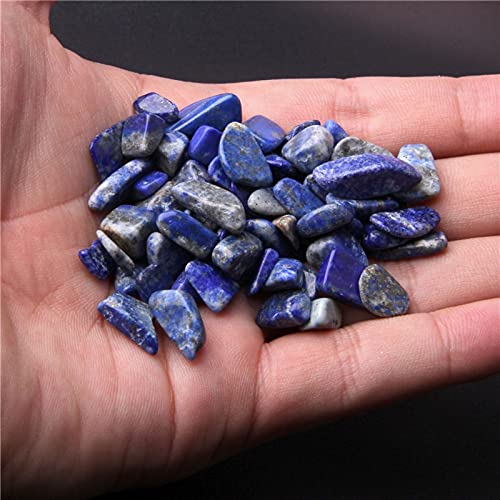 Natural 500 pcs Lapis Lazuli No Hole Undrilled Irregular Chip Gemstone Beads Rock Gravel Crystal Tumble Minerals Gravel Specimen Energy Decorative Stone Fish Tank Stone - color: Lapis Lazuli