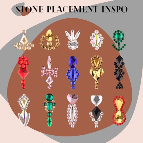 1680Pcs Pink Glass Nail Rhinestones 180Pcs Multi Shapes Flatback Nail Gems + 1500Pcs 1.5-4mm Round Crystal with Rhinestones Glue Gel, Manicure Nail Charms Diamond Gemstones for Nail Art - color: Pink with Glue
