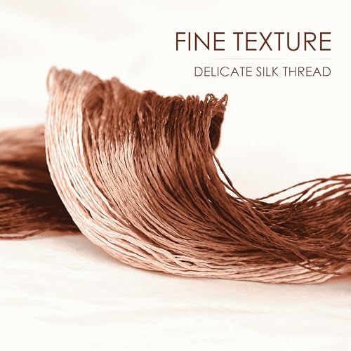 Mulberry Silk Floss Embroidery Thread Floss-Cross Stitch Threads China Silk Woven Jewelry Threads DIY Sewing Kits (117) - color: 117